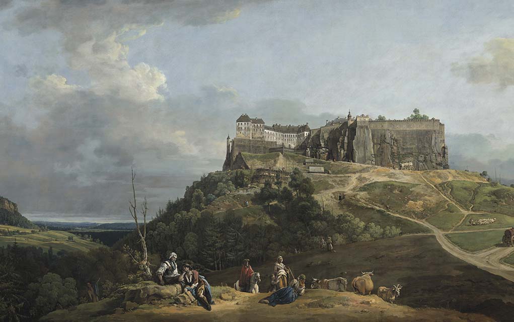 bellotto painting fortress of konigstein.