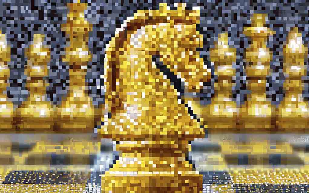 chess piece pixel art.