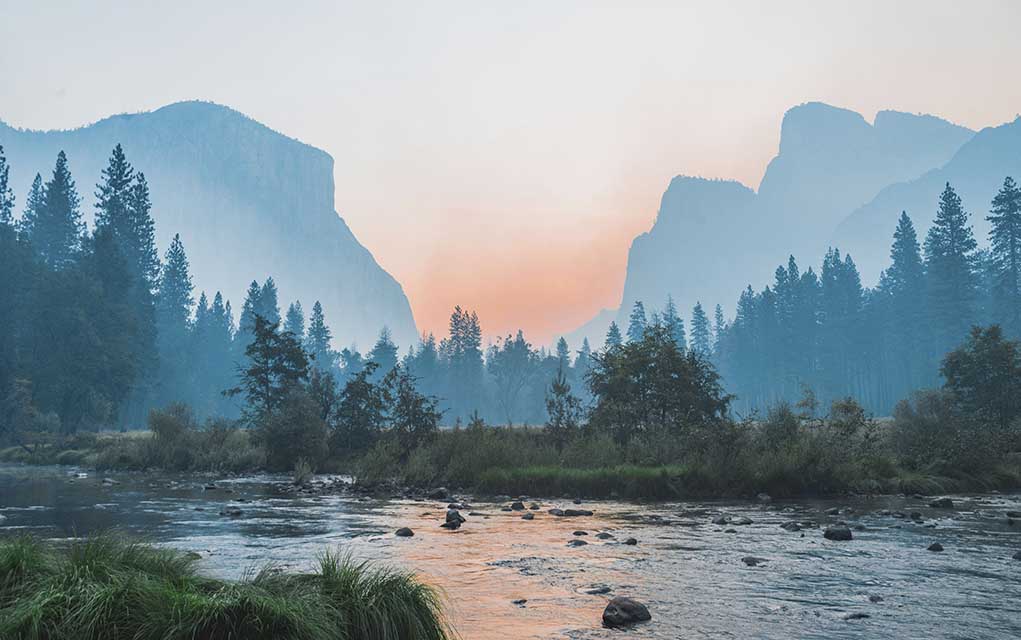 Yosemite valley in morning elevates photography to art.